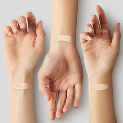 COVERGIRL Clean Makeup Foundation Ivory 105 on skin with even, natural-looking tone.