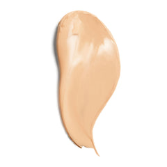 CoverGirl Simply Ageless application swatch reveals shade match and radiant finish.