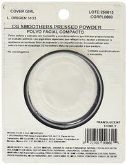 CoverGirl Translucent Honey powder being applied with a brush for buildable coverage.