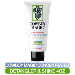 Cowboy Magic Detangler & Shine close-up showing silky, moisturized hair