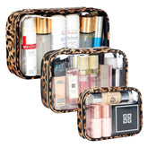Cozomga bolsas maquillaje transparentes en tres tamanos para viajar sin problemas