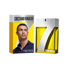 CR7 Discover bottle front shows a sleek masculine scent ideal for daily confidence