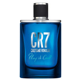 CR7 Play It Cool bottle closeup reveals sleek design for everyday wear.