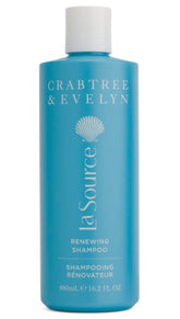 Crabtree & Evelyn La Source Renewing Shampoo bottle front view for healthier scalp.