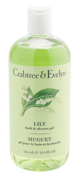 Crabtree & Evelyn Lily Bath & Shower Gel bottle for daily moisturized cleanse