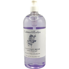 Crabtree & Evelyn Nantucket Briar gel dispensed from pump for easy, even lather.