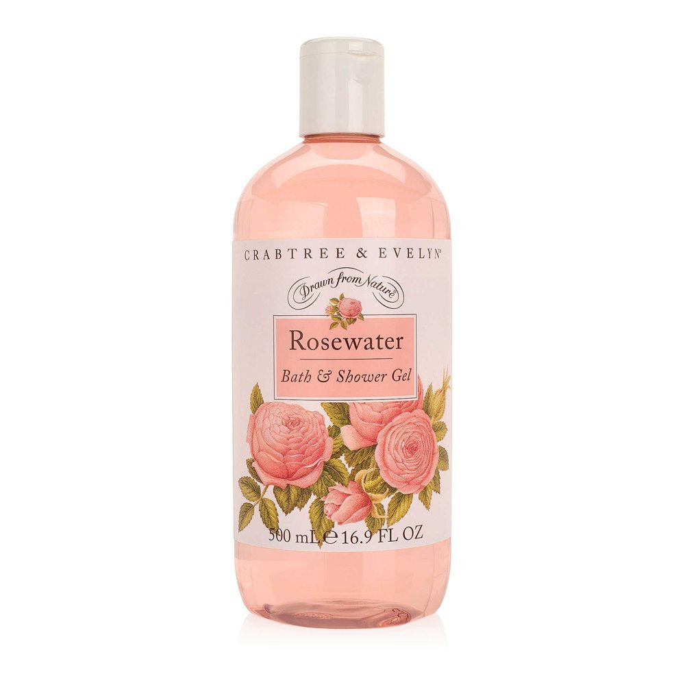 Crabtree & Evelyn Rosewater bath gel pour delivers luxurious lather and hydrating skin daily.