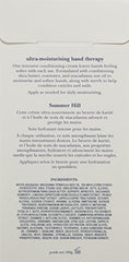 Crabtree & Evelyn Summer Hill hand cream swatch shows creamy texture.