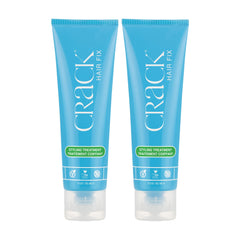 Crack Hair Fix styling cream bottle shows frizz-control leave-in formula.