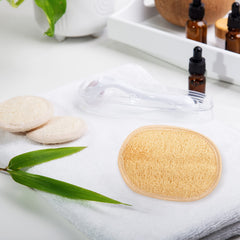 Crafts of Egypt loofah pad face and body shower use with gentle lather