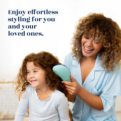 Crave Naturals Biggie Glide Thru brush detangles wet hair in the shower for smoother results.