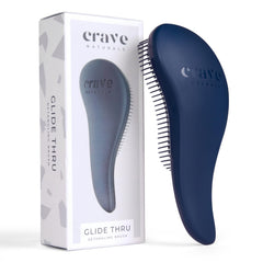 Crave Naturals Glide Thru Brush detangles wet hair smoothly for less tugging
