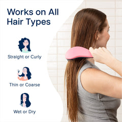 Crave Naturals Glide Thru detangler brush for adults with easy knot-free grooming.