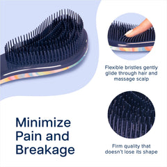 Crave Naturals Glide Thru Detangler Brush in hand enables easy grooming on the go