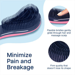 Crave Naturals Glide Thru Brush flexible bristles bend to prevent snagging