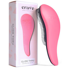 Crave Naturals Glide Thru Brush knot-free detangling for smooth brushing
