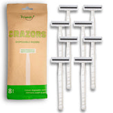 Crazors 3 blades disposable razor front view for a quick, smooth daily shave