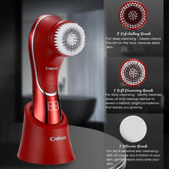Crehora soft cleansing head featured for gentle daily cleansing on sensitive skin.