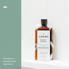 Cremo Body Wash evolving-scent demonstrates multi-layer fragrance during shower