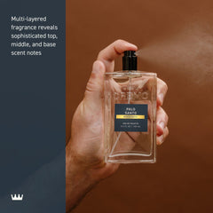 Cremo Palo Santo middle-notes depiction emphasizes dry papyrus character.