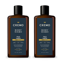 Cremo Rich-Lathering Palo Santo bottle delivering a balanced cleanse.