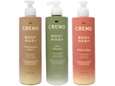 Cremo Women's Body Wash Set White Jasmine Amber bottle for spa-like cleanse