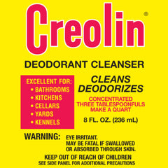 Creolin kennels odor-removal image emphasizes deodorizing action in animal quarters