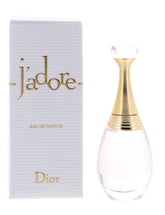 Cristian Dior J'adore mini bottle front view highlights travel-friendly luxury fragrance.