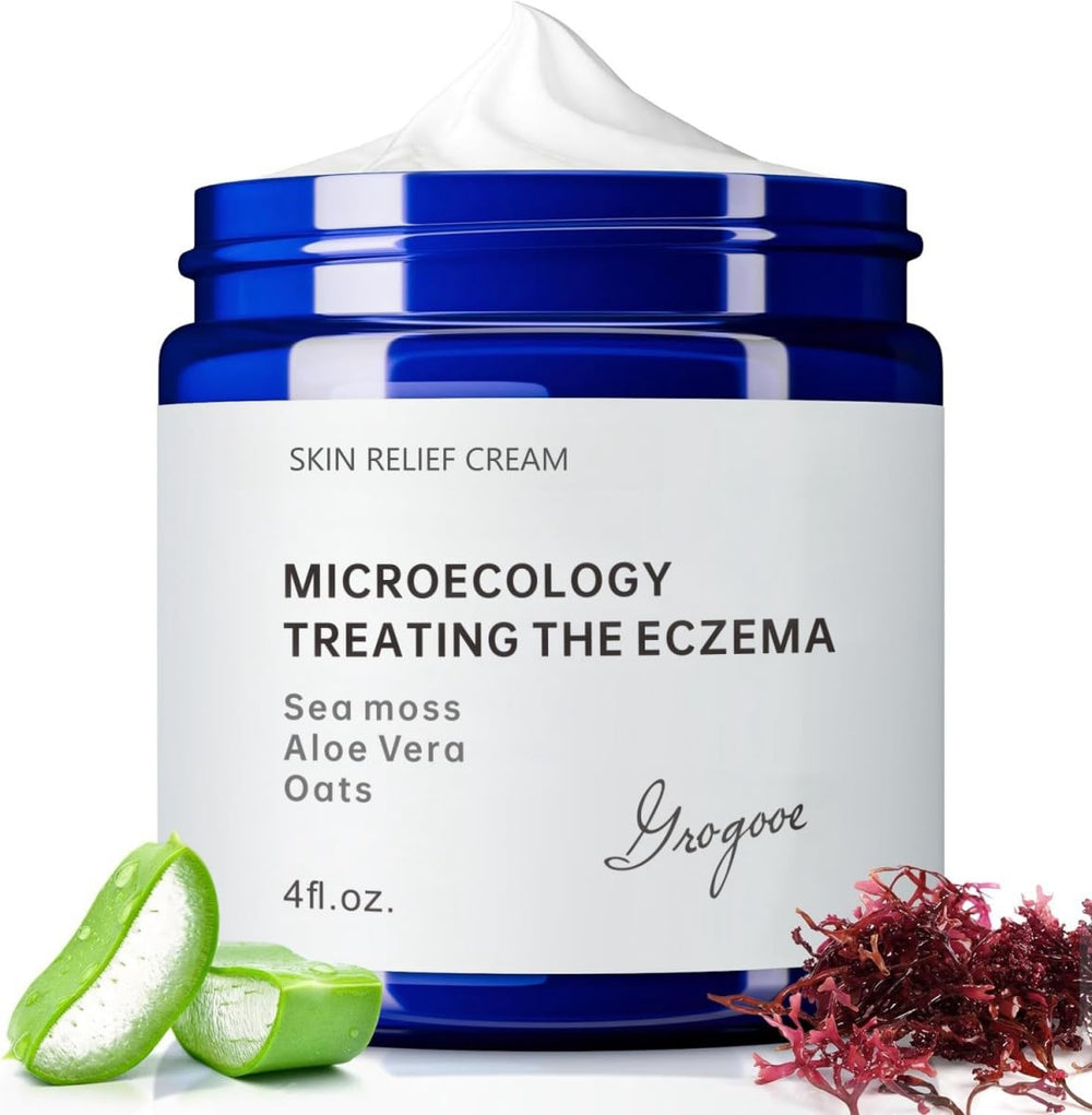 Crogooe eczema cream tube closeup demonstrating fragrance-free protection for sensitive skin