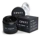 Hair Craft Co. CRVFT pomade jar cap closeup for easy styling.