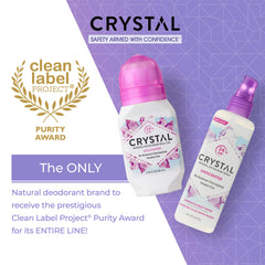 Crystal Essence CRYSTAL deodorant roller unscented applying motion