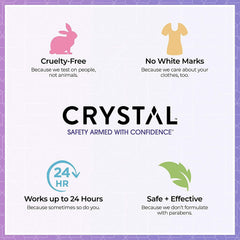 Crystal Essence CRYSTAL roll-on application demonstrates easy, soothing use on the go.