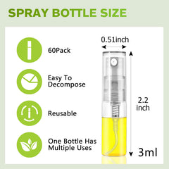 Csdtylh glass atomizer bottle cap and spray nozzle ideal for essential oils