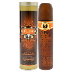 Cuba Orange for Men EDT bottle front view for confident daytime wear