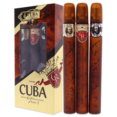 Cuba Trio Best 1 Gift Set packaging gold finish showcasing gift-worthy presentation