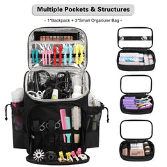 CUBETASTIC Hairstylist Traveling Bag side pockets keep frequently used tools within reach