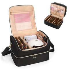 CUBETASTIC nail polish organizer front view for clutter-free travel and quick shade access