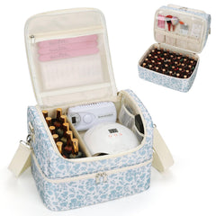 CUBETASTIC nail polish organizer front view with bottles visible for spacious storage