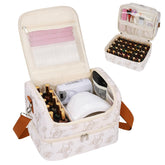 CUBETASTIC Nail Polish Organizer front view with neatly arranged bottles for easy access