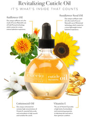 Cuccio oil dropper applying cuticle oil for quick absorption