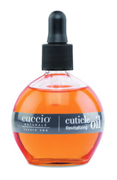 Cuccio Naturale cuticle oil bottle mango bergamot for at-home spa hydration