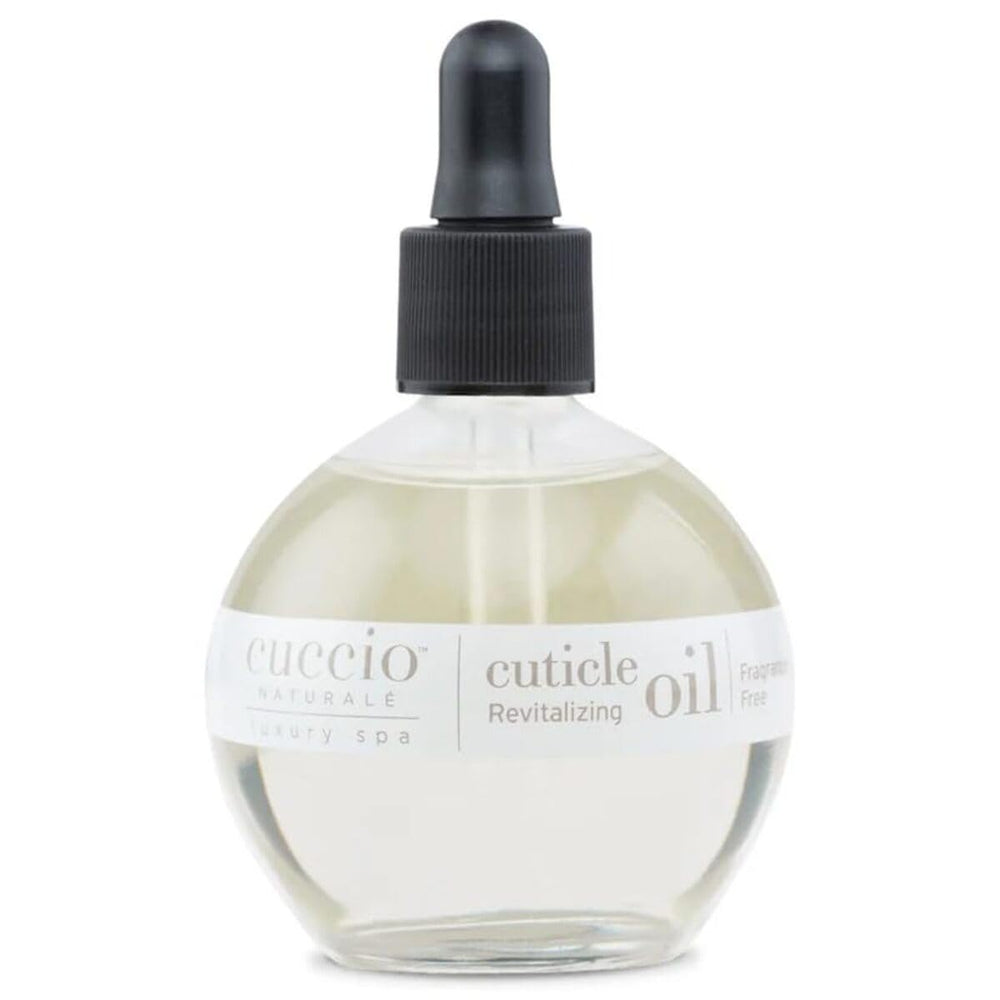 Cuccio Naturale Revitalizing Cuticle Oil bottle delivers deep hydration for dry cuticles.