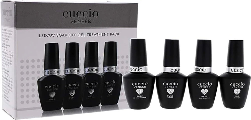 Cuccio Veneer Prep cleanses and dehydrates nails for better gel adhesion
