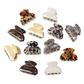 Cuizhiyu marbling hair clip front view shows secure grip for daily hairstyles.
