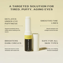 CUMA CumaBalm shows smooth under-eye application for day or night use