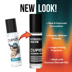 Cupids Hypnosis roll-on 10ml applicator closeup demonstrates easy, precise application.
