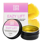 CURACORO Eazy Lash Lift Glue Balm during application enables precise, mess-free lash lifts.