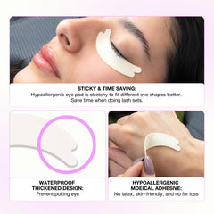 Curacoro eye pad for oily skin shows strong adhesion to stay in place