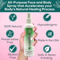 Curativa Bay Organic ingredients label shows natural, clean formula