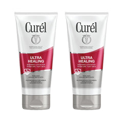 Curel Ultra Healing Lotion bottle front view showing extra-dry skin relief and fast absorption